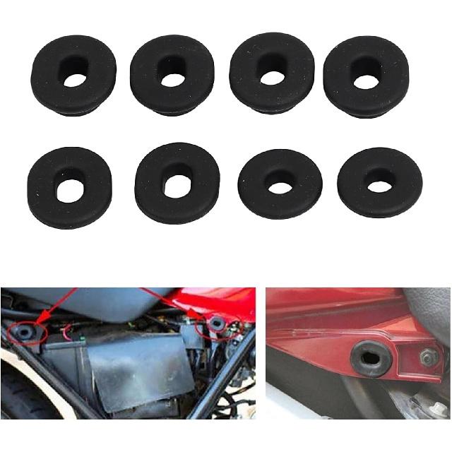 8 SZTUK Gumowe Osłony Bocznych Otworów Podkładki Gumowe Owiewki dla Honda GL1500 Goldwing GL1500SE Aspencade 1988-2000