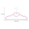 NUOLUX 20-Pack Pink Heart-Shaped Plastic Clothes Hangers with Non-Slip Grips - Perfect for Laundry, Clothes Organization, and Indoor/Outdoor Use. Suit