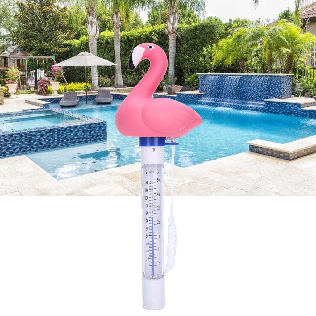 Cartoon Animal Shaped Floating Swimming Pool Water Thermometer Pool Temperature Meter with String