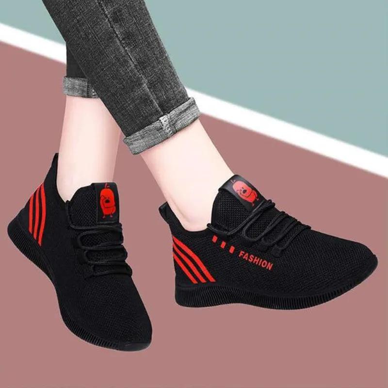 Tenis Feminino  Women Vulcanized Shoes Breathable Women Fashion Air Mesh Casual Sports Shoes Womens Sneakers Chaussure Femme