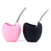 5Oz Silicone Bombillas Yerba Mate Cup Set Tea Cup With Yerba Bombilla Straw