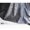 PU Simulated Leather Fabric Silver Gray Handmade Diy Coat Skirt Designer Cloth Diy Apparel Sewing Polyester Fabrics
