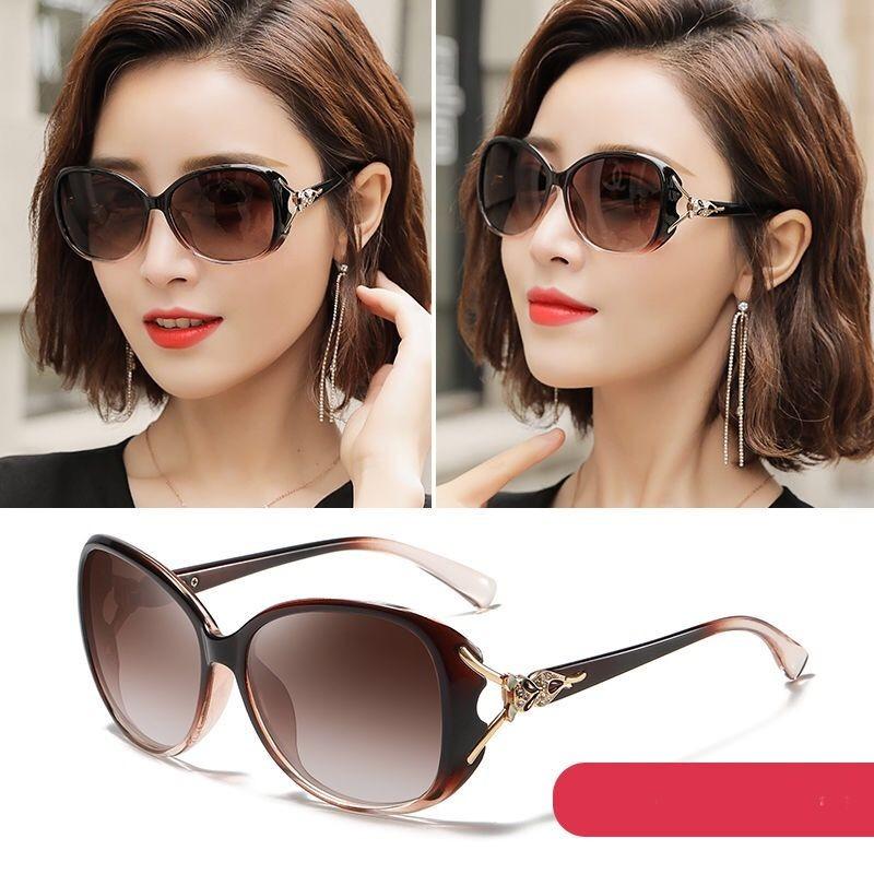 Sonnenbrillen Damen Mode Oval Shades Sonnenbrille Weibliche Cat Eye UV-Schutz Polarisierte Sonnenbrille