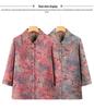 Women's Grandma-Style Two-Piece Set: Three-Quarter Sleeve Top and Pants for Middle-Aged and Elderly, Perfect Summer Outfit