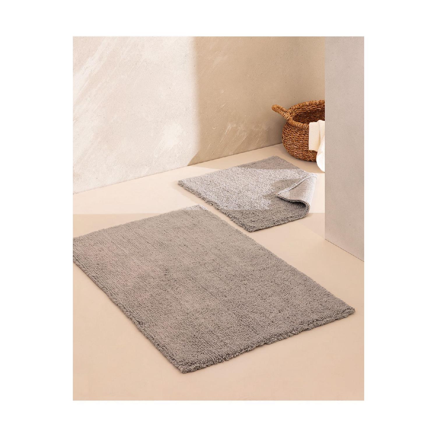 

Cameo 2-piece Bath Mat - Gray - 60x100 Cm серый