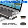 CY DisplayPort Male to Female 90 Degree Left Down Angle Extension Supports 4K 60Hz Cable,