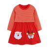 3-8T Princess Girls Dresses Long Sleeve Halloween Children's Clothes Autumn Spring Party Fashion Kids Frocks