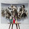 Tapestry Medieval Figure of a Crusader Knight