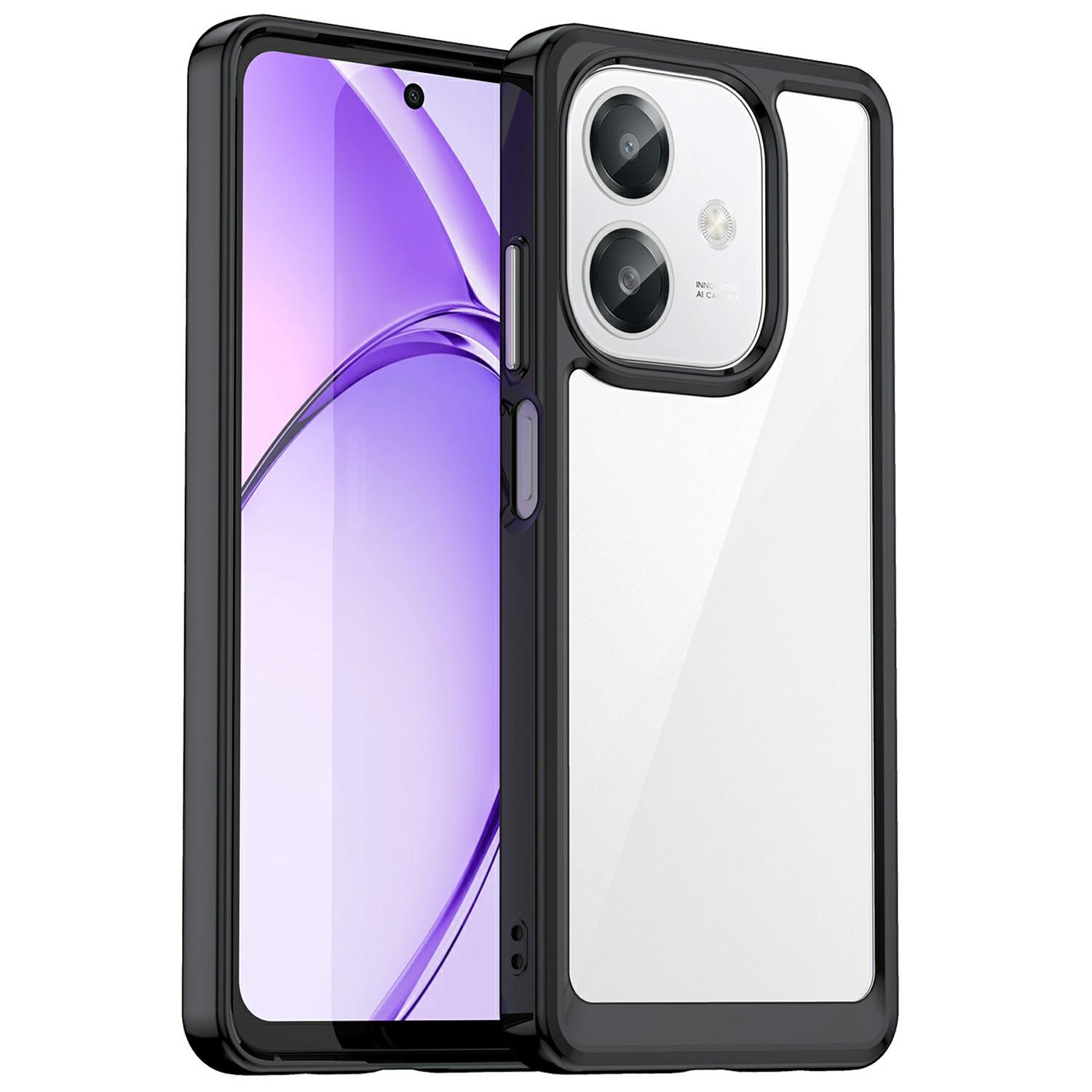 

Для Oppo A60 5G/A40 4G/A40M 4G/A3x 4G/A3 5G/A3 4G Чехол ТПУ + Акриловая Защитная Прозрачная Накладка на Телефон A