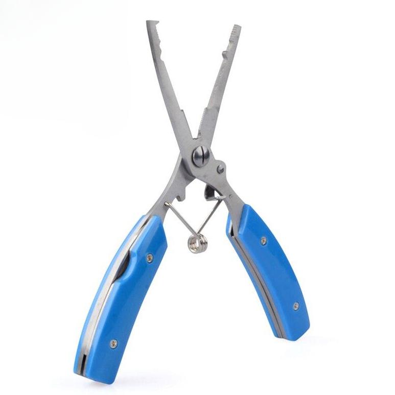 Stainless Steel Luia Pliers with Folding Knife Disconnector Fish Mouth Pliers Fishing Scissors Open Ring Pliers Rowing Rope Kayak Camping Fishing Tool