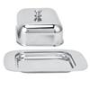 Stainless Steel Cheese Box Container With Cover Handle Butter Keeper Holder  Restaurant Use