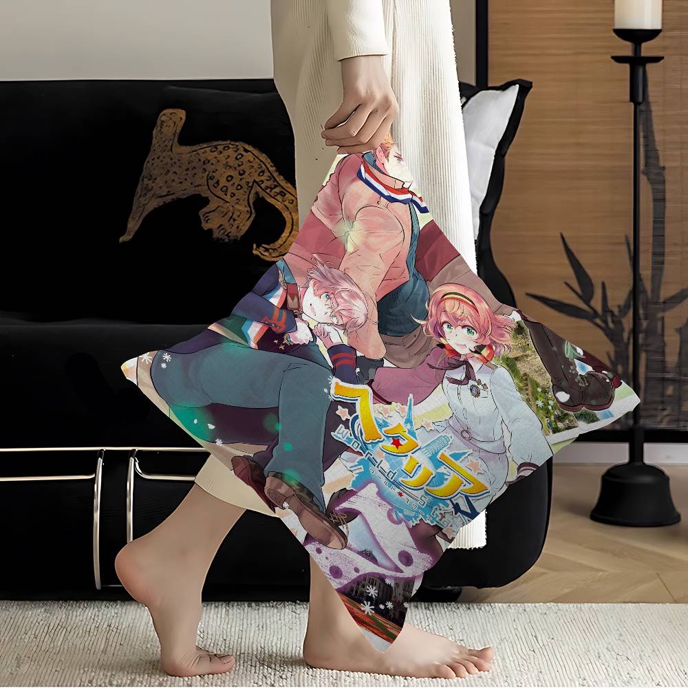 Anime Cartoon Hetalia Axis Maple Design Cushion Cover Happy Autumn Harvest decor Holiday Decorati Pillow Cover