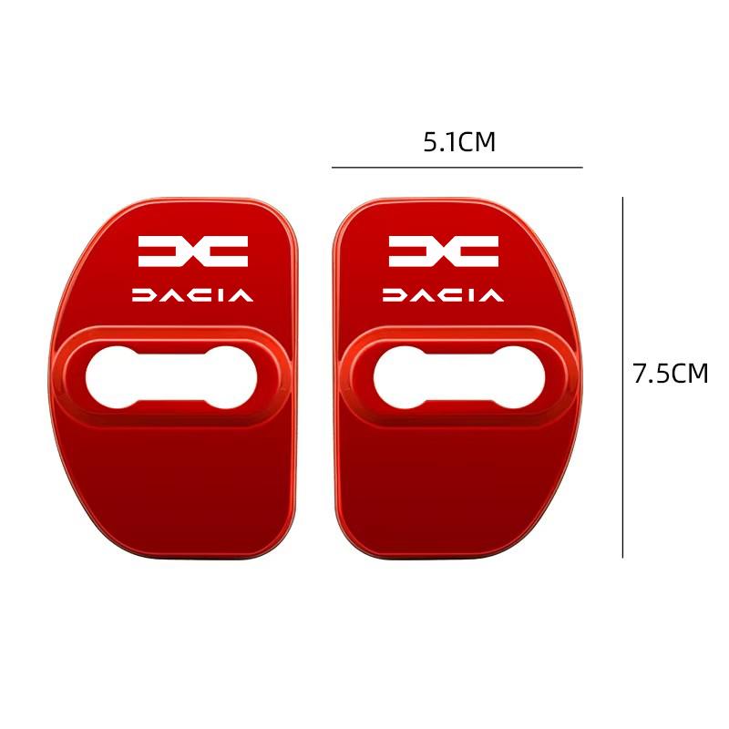 4Pcs Car Door Lock Cover Stainless Steel Protection Accessories For Dacia Duster Logan Sandero Stepway Dokker Lodgy MCV 2019 NN40