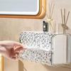 Luxury Tissue Box Wall-Mounted Acrylic Transparent Tissue Box Table Napkin Holder Bathroom Paper Box Tissue Paper Dispenser