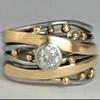 CopperTrendy Women Rings Creative Design Daily Wear Party Statement Accessories Cubic Zirconia Chic Jewelry