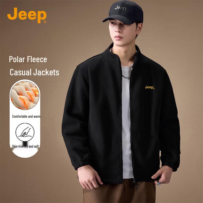 JEEP Men s Double-Sided Fleece Jacket 2XL