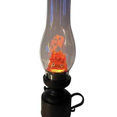 1Pccasifer Nachtlicht Cartoon Anime Flamme Dekorative Lampe Das Wandelnde Schloss Kerosin Kerze Atmosphäre Lampe Für Schlafzimmer Zu Hause