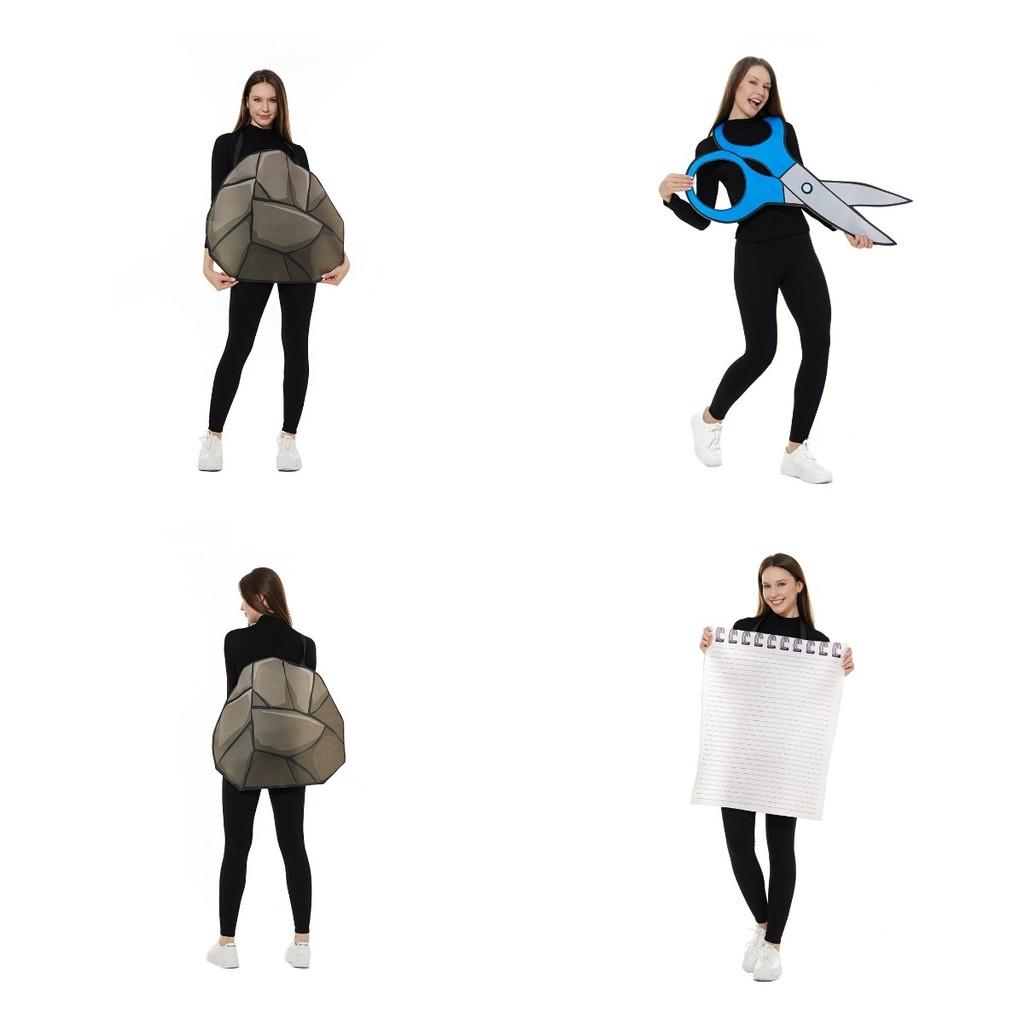 Scissors Paper Rock Cosplay Costumes Funny Party Bar Show Costumes Halloween