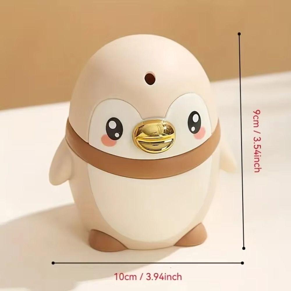 Penguin Automatic Toothpick Dispenser Press Style Portable Toothpick Storage Box Thickening Oral Hygiene Care Tooth Picks Holder