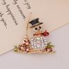 Christmas Vintage Alloy Brooch Premium Light Luxury Clothing Accessories Pin Jewelry Pearl Brooch Clothing
