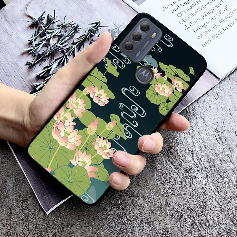 Phone Case For Moto G86 G85 G75 G15 G05 G56 G72 G53 G54 G84 G60 G31 G32 G24 G 5G G Play Lotus Flower