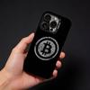 Bitcoin Phone Case For iPhone17, 16,15,14,13,12 Pro Max Black Candy Matte Shockproof Cover
