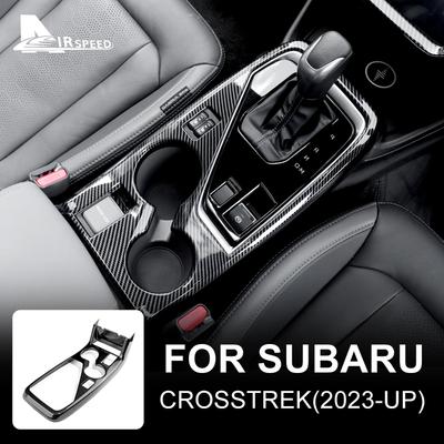 ABS Für Subaru Crosstrek 2024 Impreza 2024 Bedienfeld Getränkehalter Rahmen Karbonfaser-Muster Stil Rechtslenker Linkslenker Dekor Zubehör