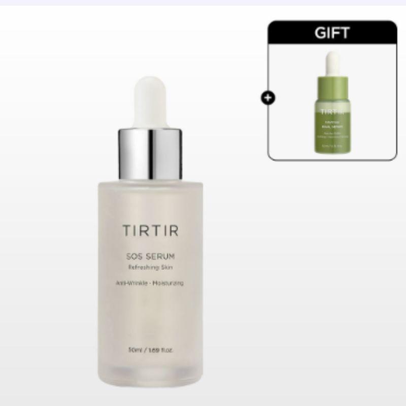 TIRTIR SOS Serum 50ml (+ Mini Serum) – Intensive Hydration & Moisture Repair Serum for Dry, Dehydrated Skin
