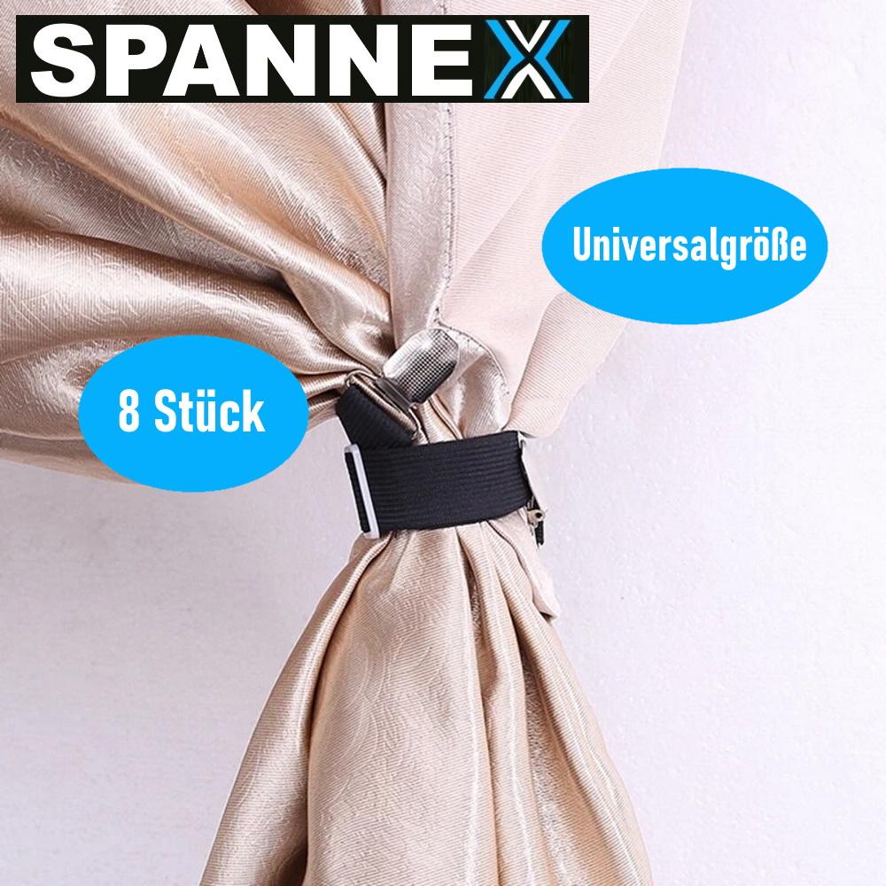 Nastavitelné napínače prostěradel SPANNEX, napínače prostěradel, napínače prostěradel do 200 cm, 8 kusů