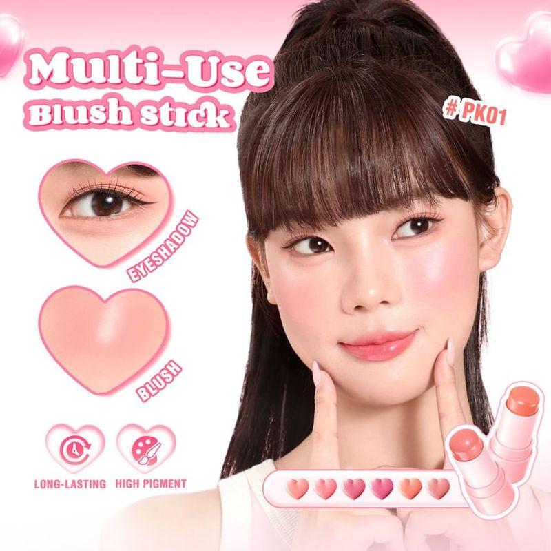 PINKFLASH - Mehrzweck-Wässriger Rouge-Stick - 6 Farben