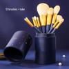 Ermu 12-Piece Professional Makeup Brush Set: Eye Shadow, Blush, Highlight, and Loose Powder Brushes.