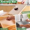 12 Inches X 20 FT Non-Adhesive Shelf Liner Water Resistant Oil-Proof Thickened Easy To Clean and Cut Drawer Mats for Refrigerator, Desk, Cabinet,