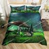 Cute Mushroom Bedding Set Single Twin Full Queen King Size Bed Set Aldult Kid Bedroom Duvetcover Sets Bed Sheet Set