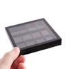Lid 12 Grids Cosmetic Container Eye Makeup Storage Box Empty Eyeshadow Dish Lipstick Sample Box DIY Eyeshadow Palette