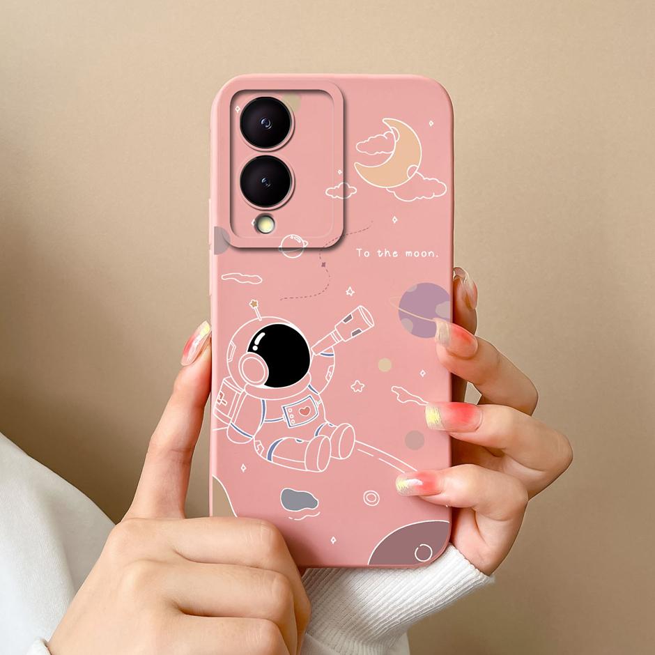 For VIVO Y17S 4G Phone Case Cute Sweet Girls Cartoons Matte Silicone Coque For VIVOY17S Y17s 4G High-quality New Design Funda