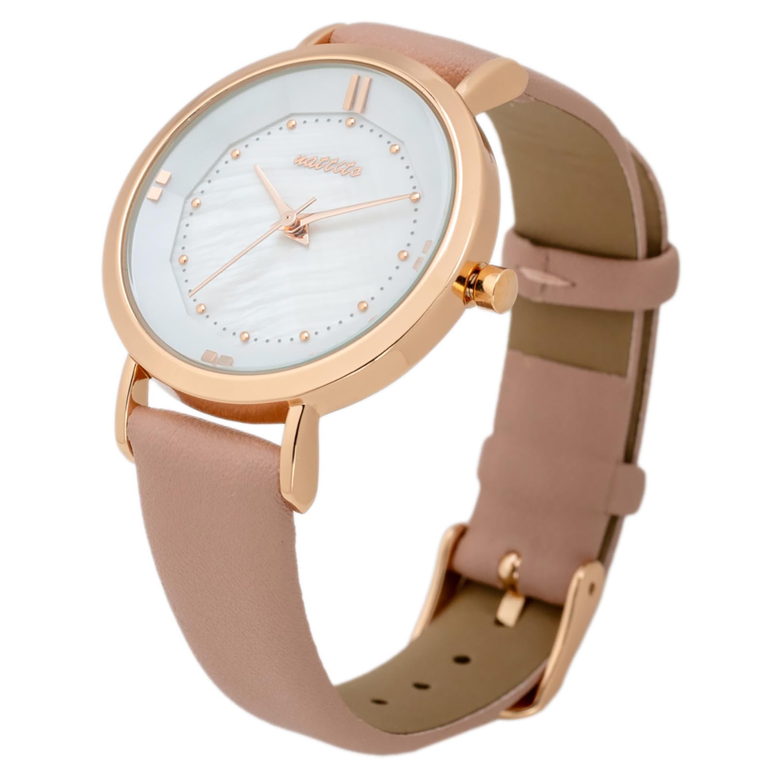 

Жіночий аналоговий годинник Fieldwork зі шкіряним ремінцем, рожевий, YM108-3