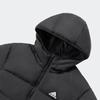 Adidas comfortable casual warm long-sleeve padded jacket unisex black JX1808