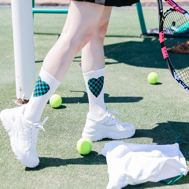 fsn154_Wimbledon Tennis Fashion Socks line