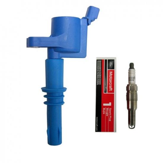 New Ignition Coil (1) + (1) Motorcraft SP547 Spark Plug For 2004-08 Ford Mercury