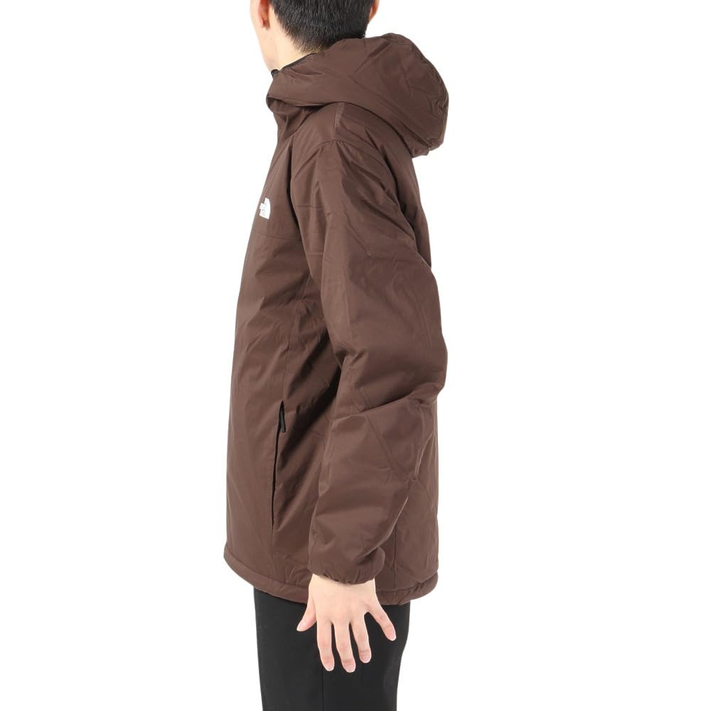 The North Face Reversible Anytime Insulated Hoodie for Water Coal Size L Men, Repellent, Windproof, Warm, Brown,