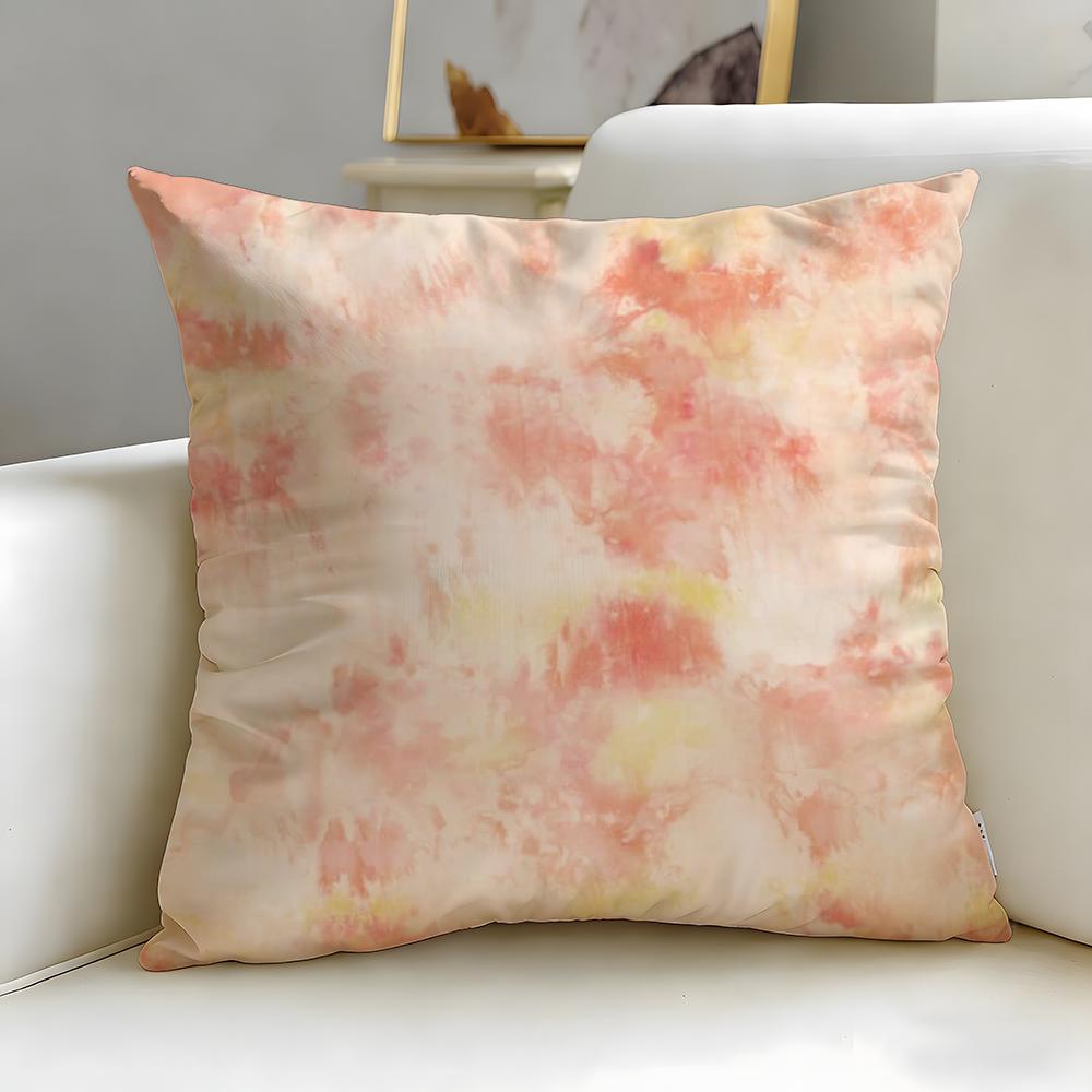 Tie-Dye Cushion Cover Soft & Easy-Wash Pillow Case – Versatile For Couch, Bed, Travel And Office
