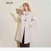 Westlink Women's Korean Style Toggle Button Woolen Coat