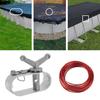 1 Set Pool Cover Winch High-Strength Universal Size Rust-proof Wide Application Simple Installation