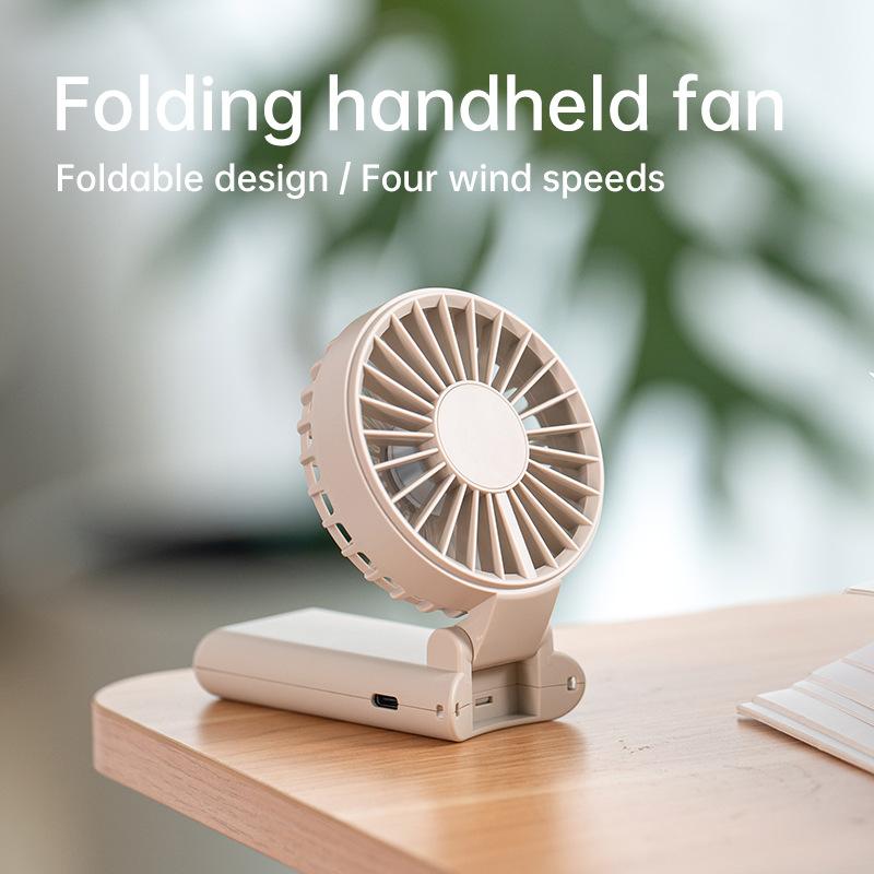 KC PSE Mini Portable Handheld Fan 1800mAh USB Rechargeable Mini Fan Foldable Travel Fan for Car & RV Use