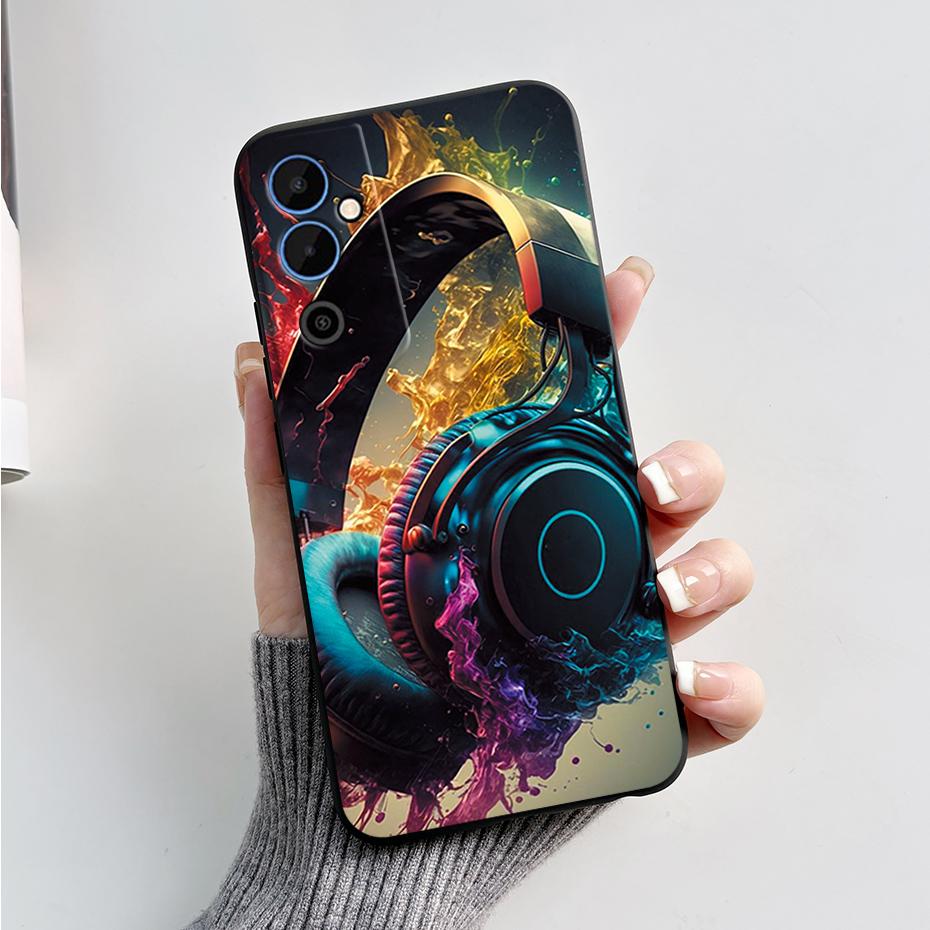 For Tecno Pova Neo 2 Case Pova Neo2 LG6n Cover Black TPU Soft Silicone Phone Case For Tecno Pova Neo 2 Coque Protective Fundas