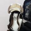 Cute Sweet Style Women's Berets Dog Eared Soft Fabric Visors Cap Winter Accessories Newsboy Hat Autumn Winter