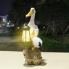 JYL TS/080,Resin Cute Pelican Seagull Pendant Light Solar Outdoor Light Statue for Home Villa Decor