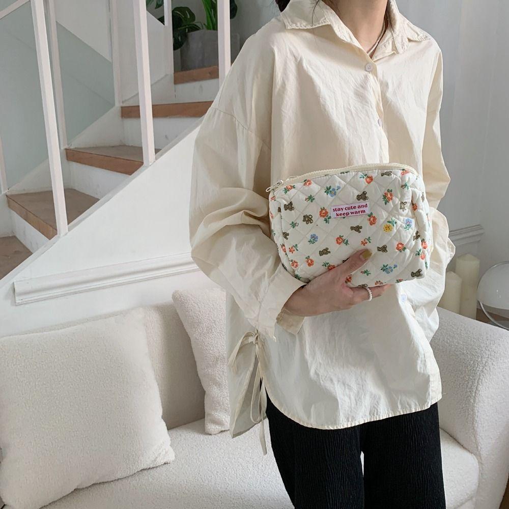 

Органайзер для путешествий с цветочным принтом, сумка для хранения туалетных принадлежностей, сумка для хранения канцелярских принадлежностей, косметичка, косметичка