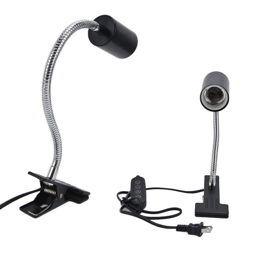 Reptile Lamp Stand Timeable CupType Professional Tortoise Heat Lamp Fixture with Iron Clamp