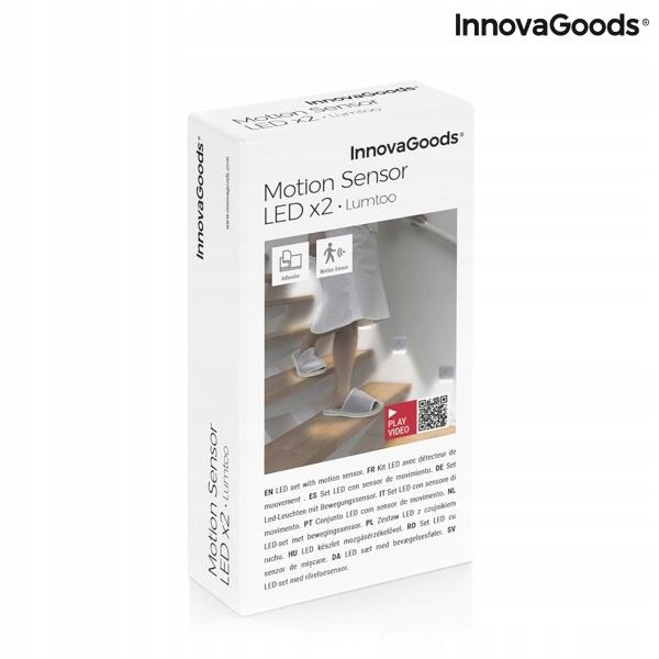 Lumtoo InnovaGoods LED Lamp with Motion Sensor 2 Pcs. Sensor Light